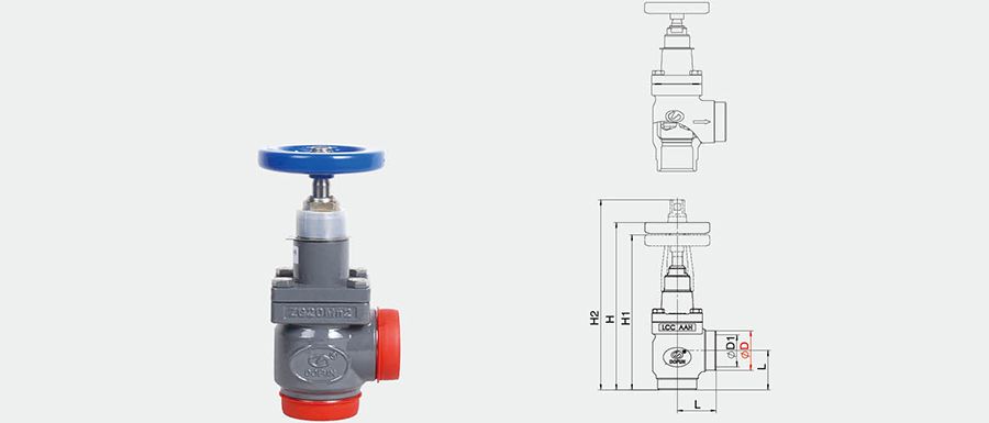 SCV-A Welding Right-Angle Stop Check Valve